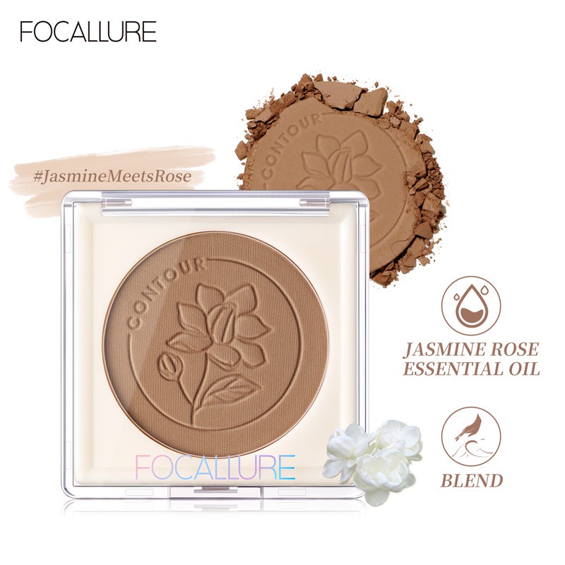 Phấn tạo khối Focallure che phủ toàn diện kết cấu mềm mịn #JasmineMeetsRose 40g