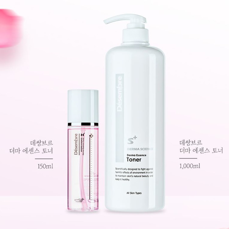 Nước Hoa Hồng Cấp Ẩm Desembre Derma Science Derma Essence Toner Dành Cho Da Khô 150ml/ 1000ml