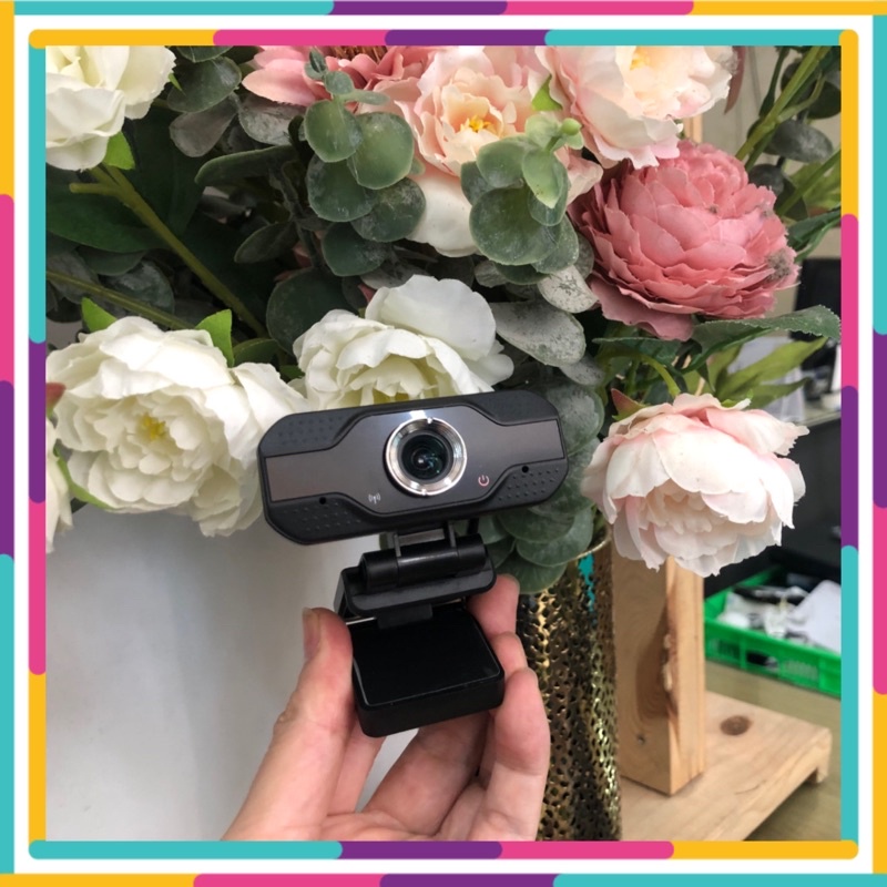 Webcam Full HD 1080P tích hợp micro dùng cho Laptop và máy tính để bàn, 1 cổng USB. BH 12 tháng MF095