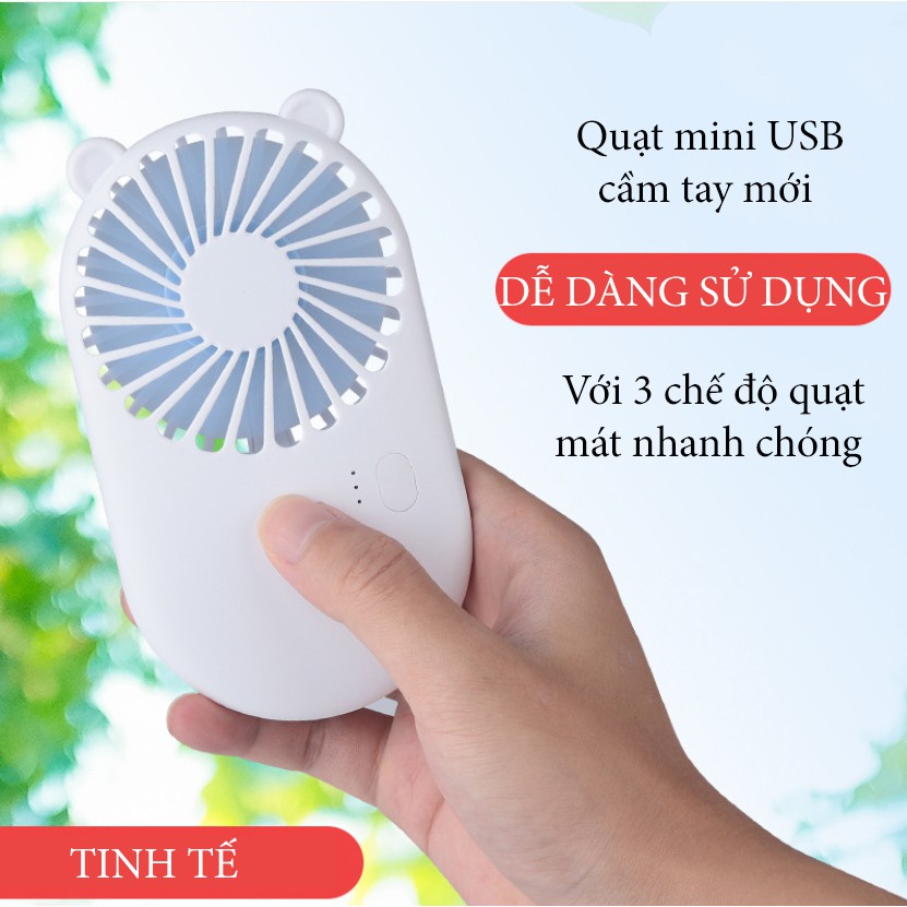 Quạt Lều QUẠT MINI USB CẦM TAY HOẶC ĐEO CỔ HÀN QUỐC THẾ HỆ MỚI VÔ CÙNG DỄ THƯƠNG VÀ TỐC ĐỘ