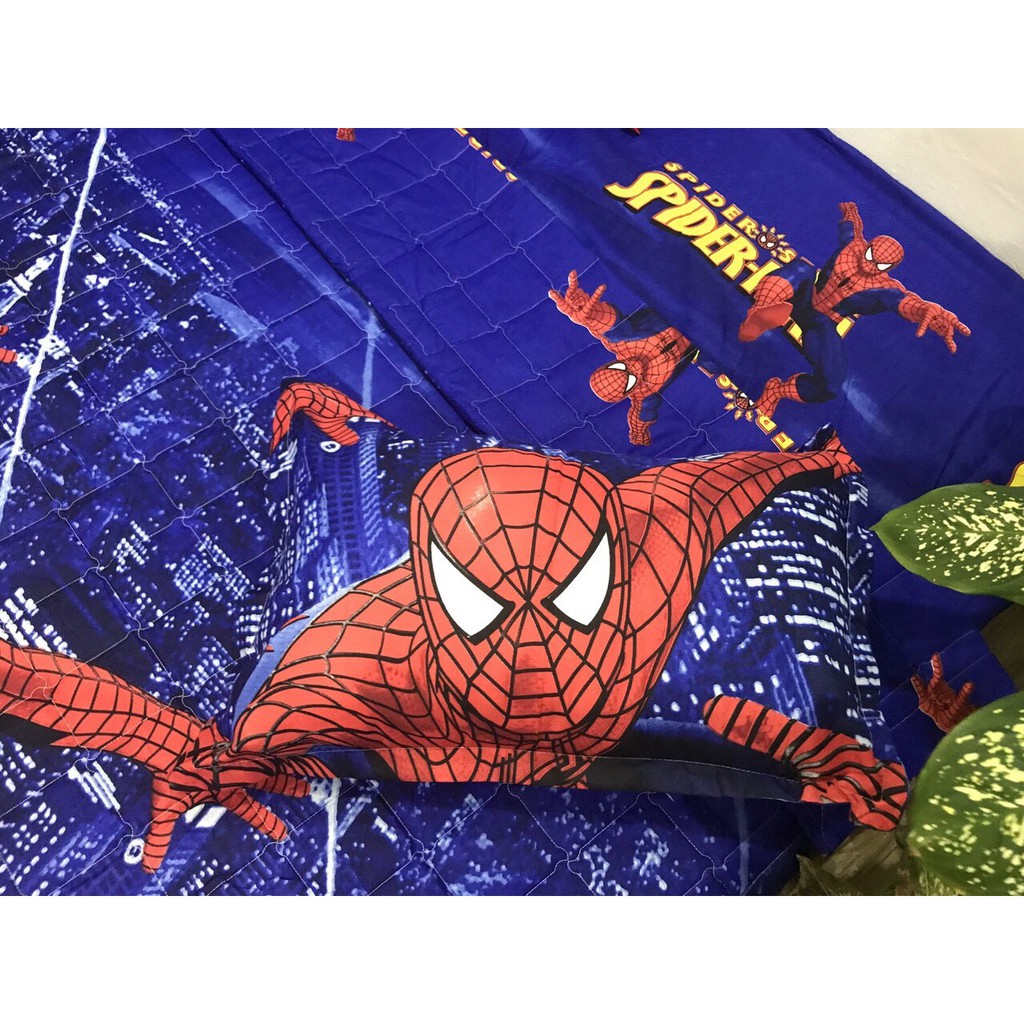 bộ chăn ga 5 món siêu nhân cho bé(1 ga ,1 chăn, 1 vỏ gối ôm, 2 vỏ gối nằm) | BigBuy360 - bigbuy360.vn