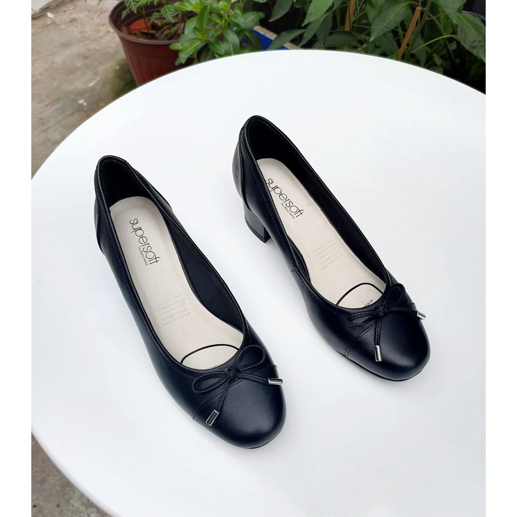 Giày SUPERSOFT nơ cao 5cm