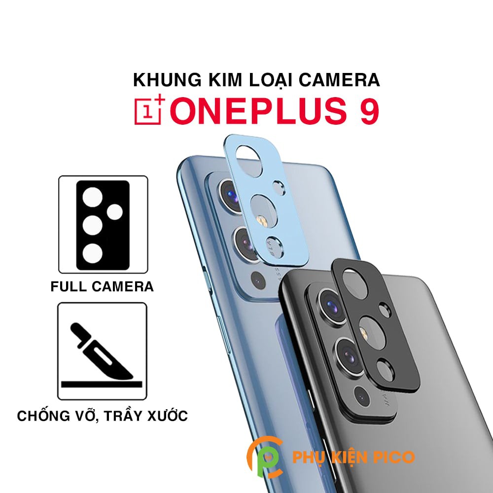 Dán camera Oneplus 9 khung kim loại bảo vệ an toàn camera sau - Ốp viền camera Oneplus 9