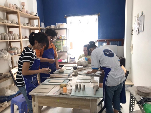 Bảng gỗ kê lót dùng làm gốm