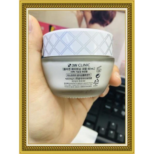 KEM DƯỠNG TRẮNG DA 3W CLINIC CRYSTAL WHITE MILKY CREAM