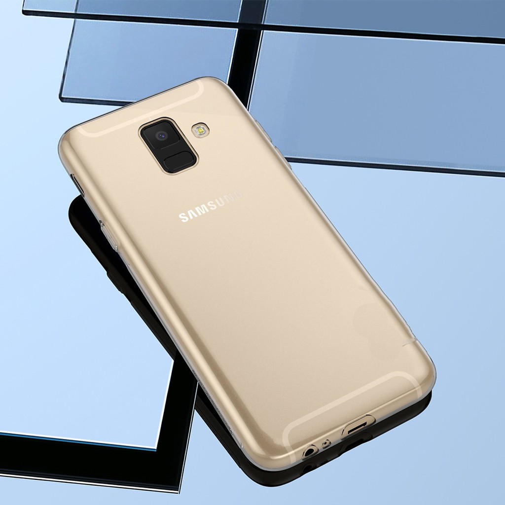 Ốp lưng dẻo silicon cho Samsung Galaxy A6 2018 hiệu Ultra thin  - Hàng chính hãng