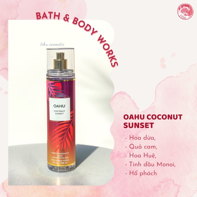 Xịt thơm khử mùi Body Mist Bath &amp; Body Works hương trái cây nhiệt đới