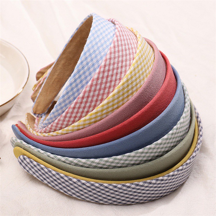 Băng Đô Cài Tóc Họa Tiết Kẻ Sọc Màu Sắc Cổ Điển Thời Trang Mùa Hè Cho Nữ