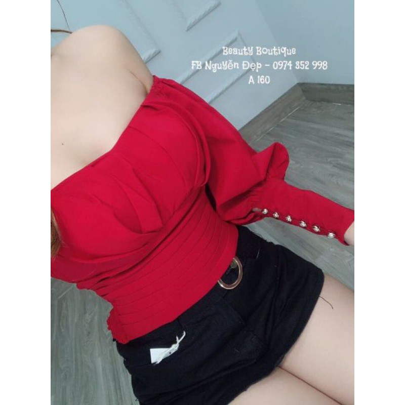 [ MÃ 197 ] ÁO CÚP NGỰC TAY PHỒNG ( ẢNH SHOP CHỤP ) | BigBuy360 - bigbuy360.vn