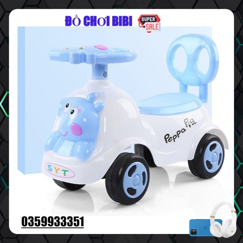 [xechoichan] Xe lắc chòi chân Heo Peppapig cho bé có nhạc