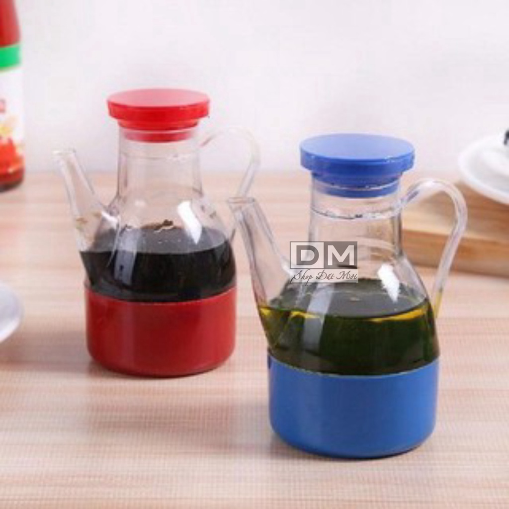 (𝗚𝗶𝗮́ 𝗦𝗶̉) Bình đựng nước mắm -dầu ăn nhỏ gọn có vòi tiện dụng