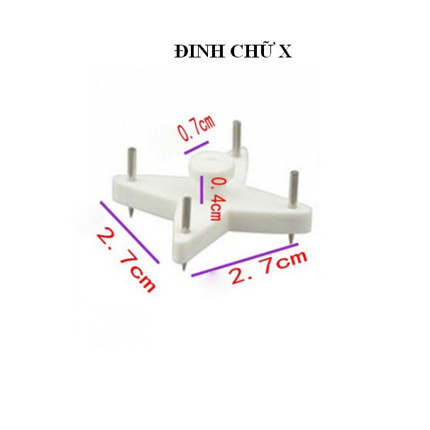 Bộ 10 Đinh Treo Đồ Đóng Tường Không Cẩn Khoan Tiện Lợi
