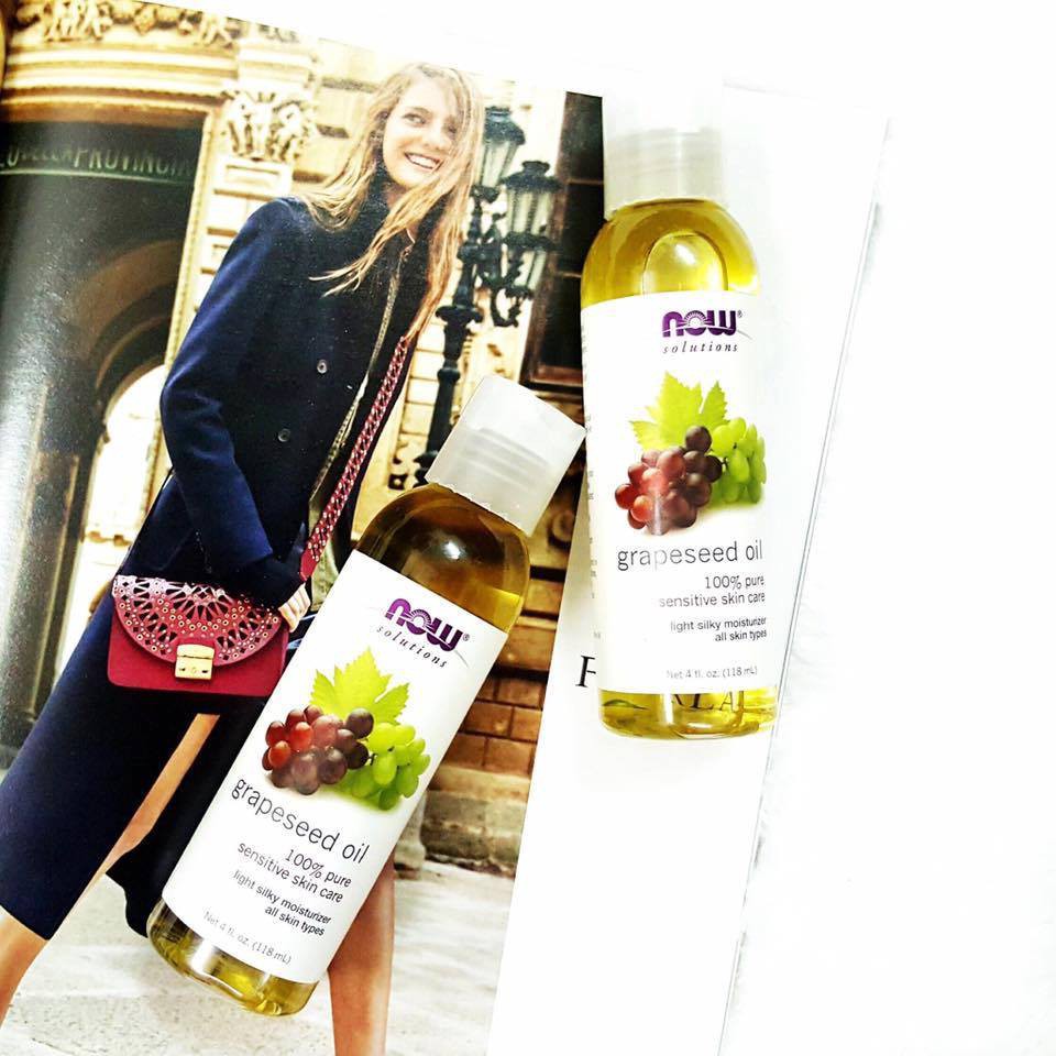 Dầu Hạt Nho Nguyên Chất Dưỡng Da Nhạy Cảm Now 100% Pure Grapeseed Oil