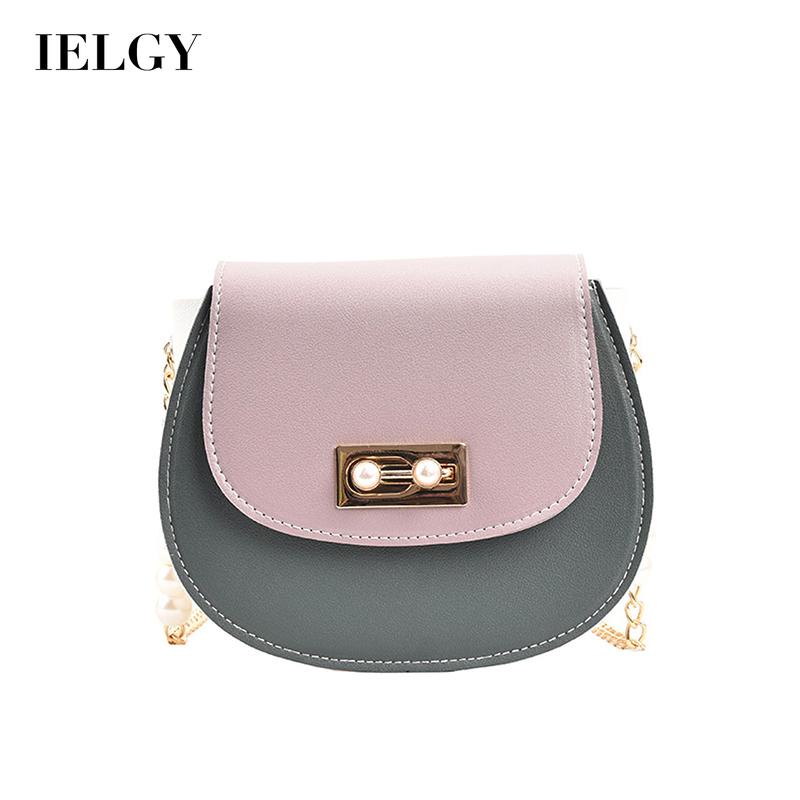 Túi Đeo Chéo Màu Sắc Tương Phản Phong Cách Hàn Quốc Cho Nữ