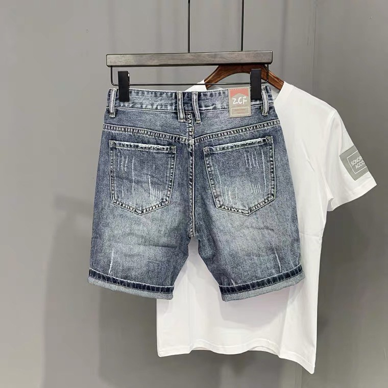 Quần Short , Quần Sọt Jean Nam Clend Fashion Chất Liệu Demin Co giãn Thoáng Mát Thời Trang Cao Cấp KV25