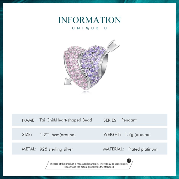 BAMOER Mặt Vòng cổ Bằng Bạc 925 Thời Trang DIY