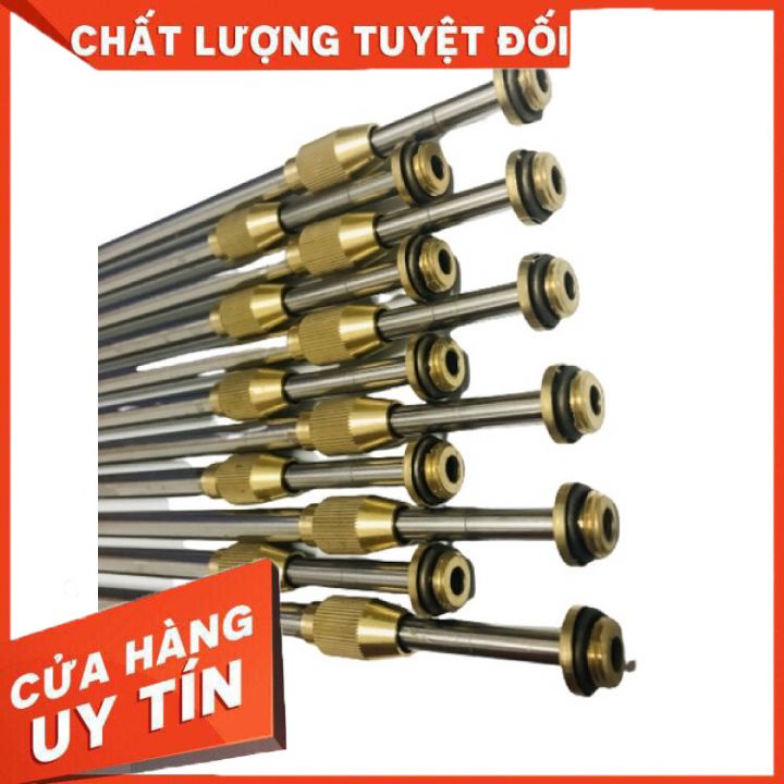 Cần phun xịt inox dùng cho bình xịt thuốc - cần inox rút nối đồng thau