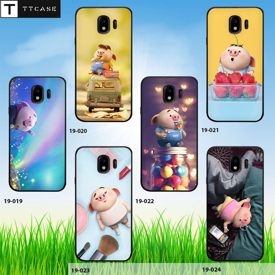 Ốp dẻo Samsung J4 hình Heo con dễ thương x04