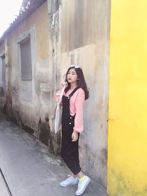 Yếm quần kaki đen | BigBuy360 - bigbuy360.vn