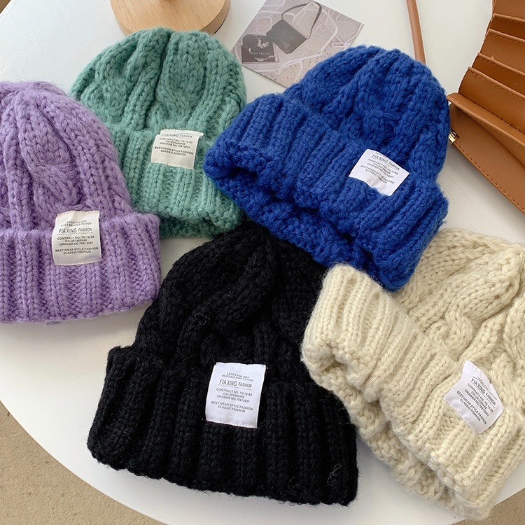 Mũ len rộng vành màu xanh lá phong cách Hàn Quốc thời trang thu đông cho nữ