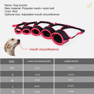 M&S DODOPET Dog Pet Muzzle Dog Muzzle Mouth Cover Muzzle Guard for Dogs Prevent Biting Barking