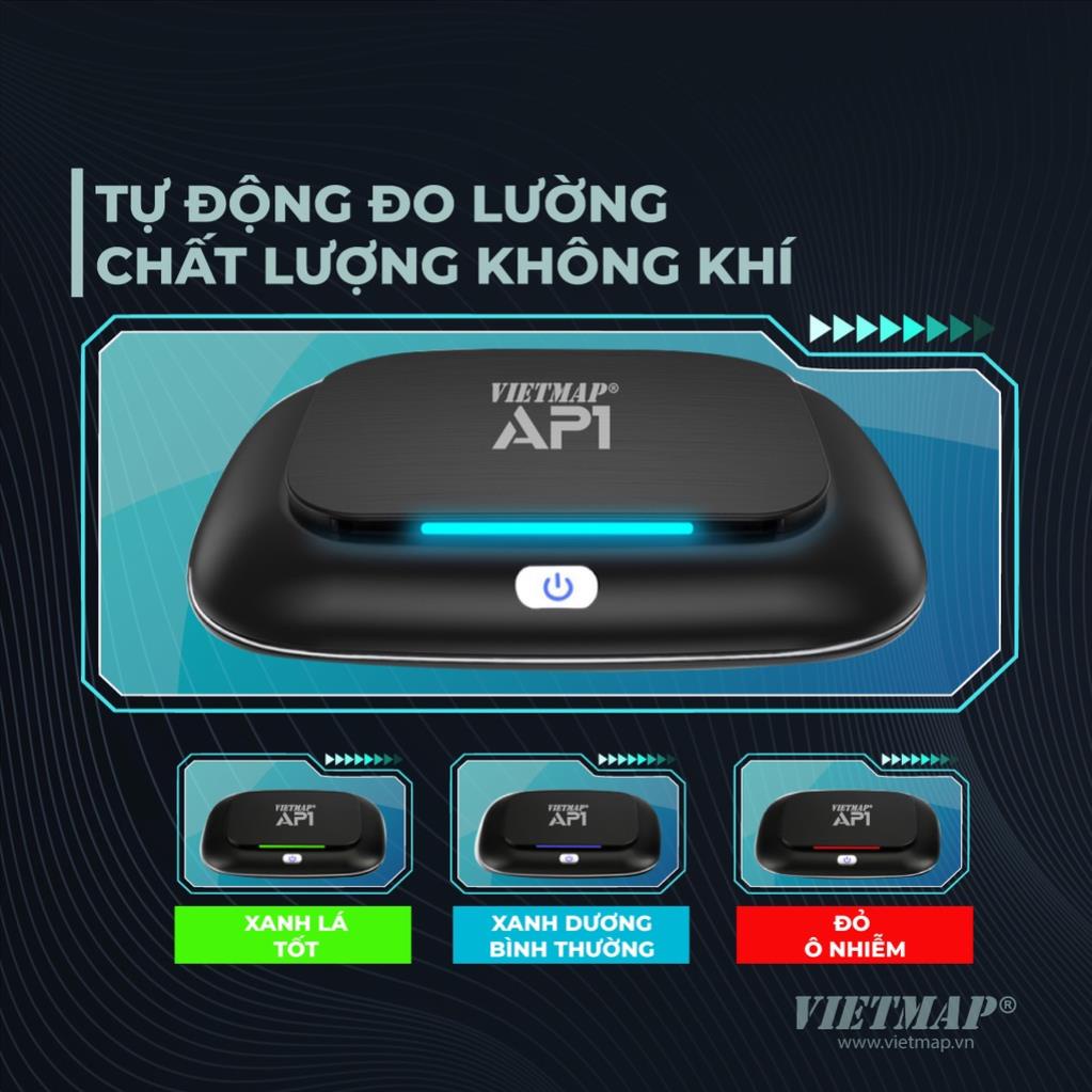 Máy lọc không khí xe hơi Vietmap AP1 - Bảo hành 12 tháng chính hãng