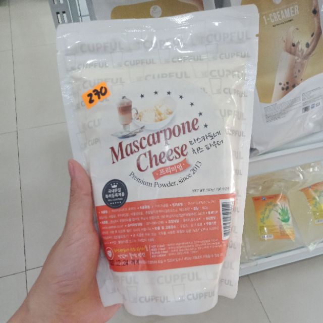 Bột kem vị  phô mai Mascapone hiệu Cupful túi 500gr