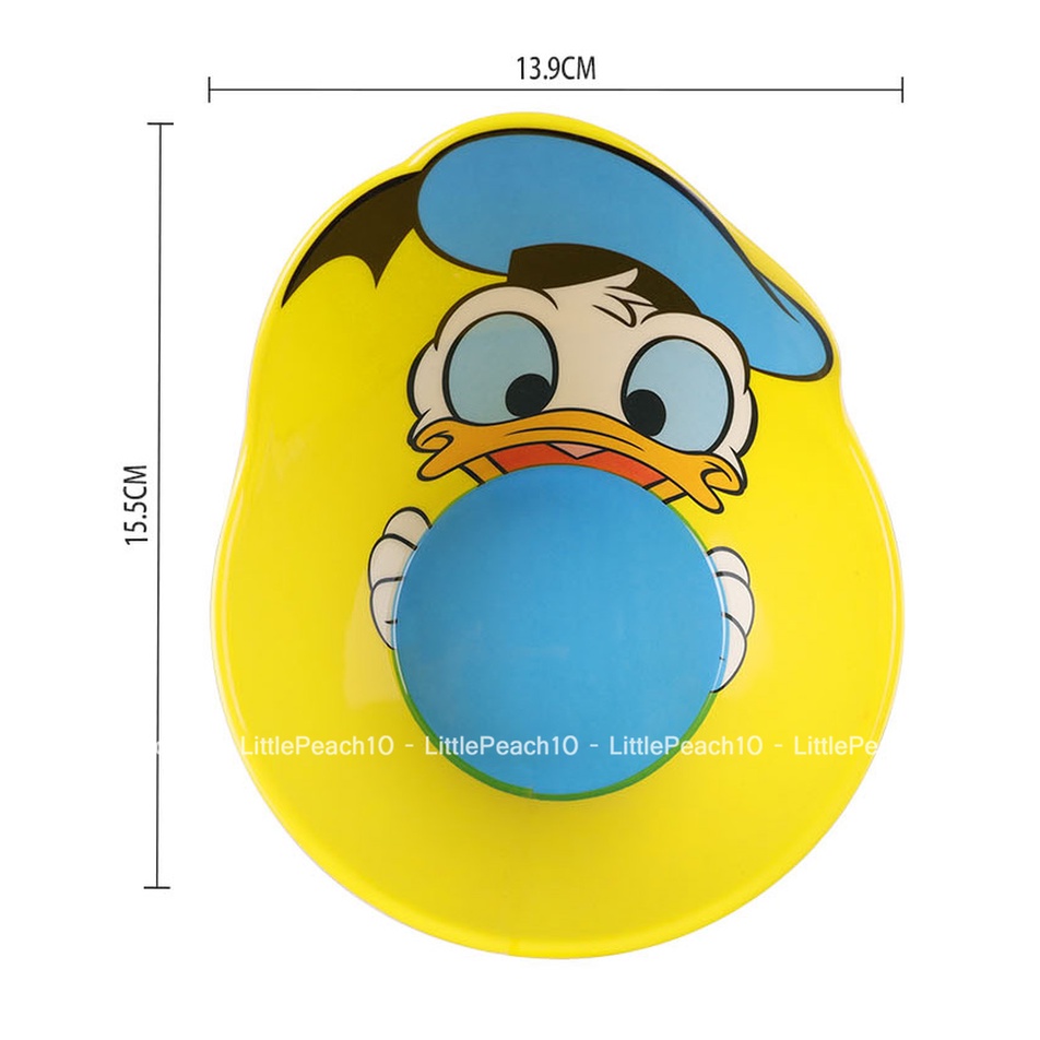 Chén tô ăn dặm Disney cho bé nhựa melamine cao cấp Frozen Elsa Anna Vịt Donald và Daisy nổi 3D mới