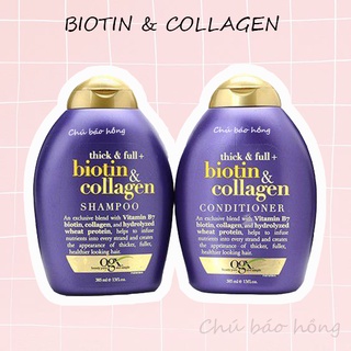 Cặp Dầu Gội BIOTIN & COLLAGEN Màu Tím