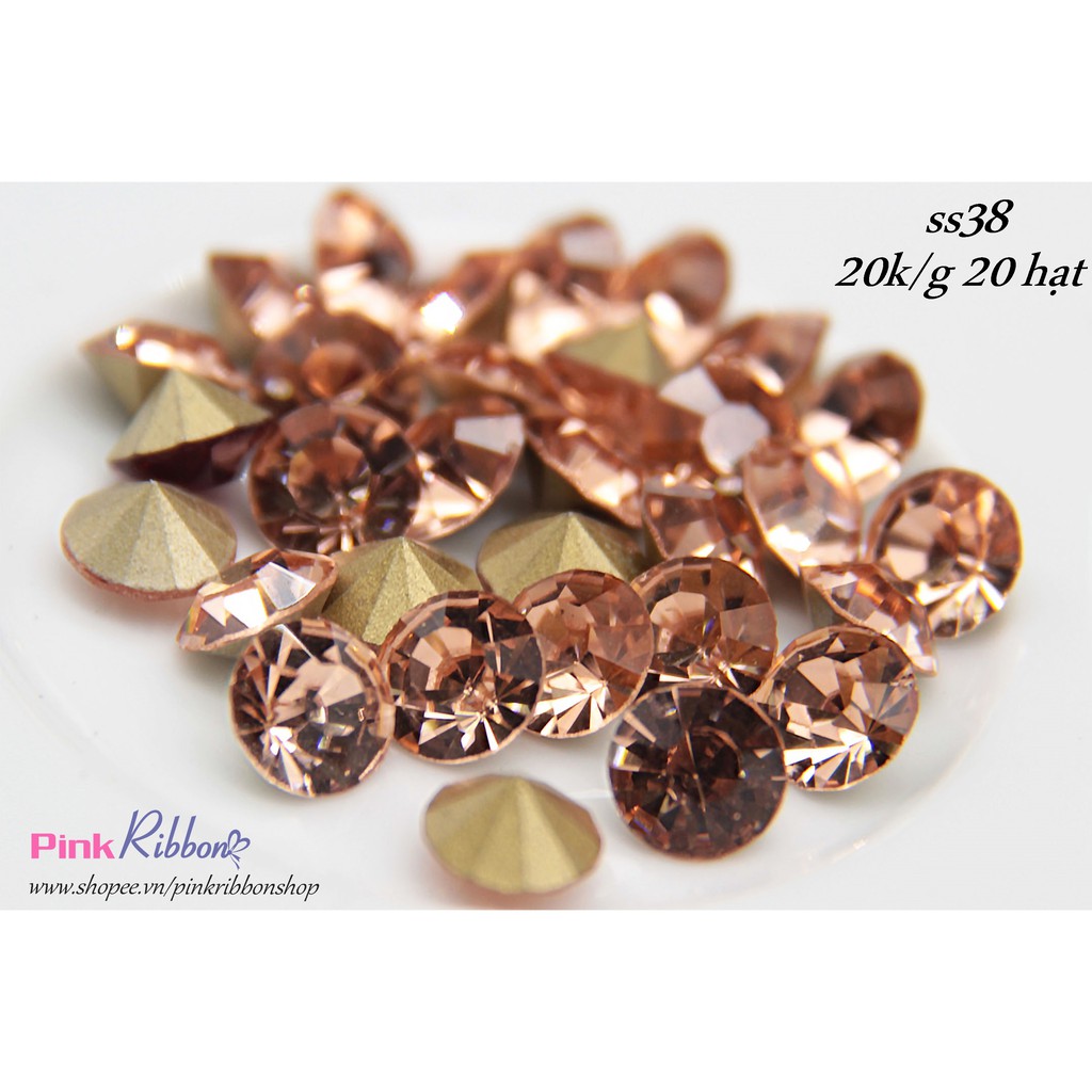 Set đá chân nhọn ss38 (8mm) - Túi 20 viên