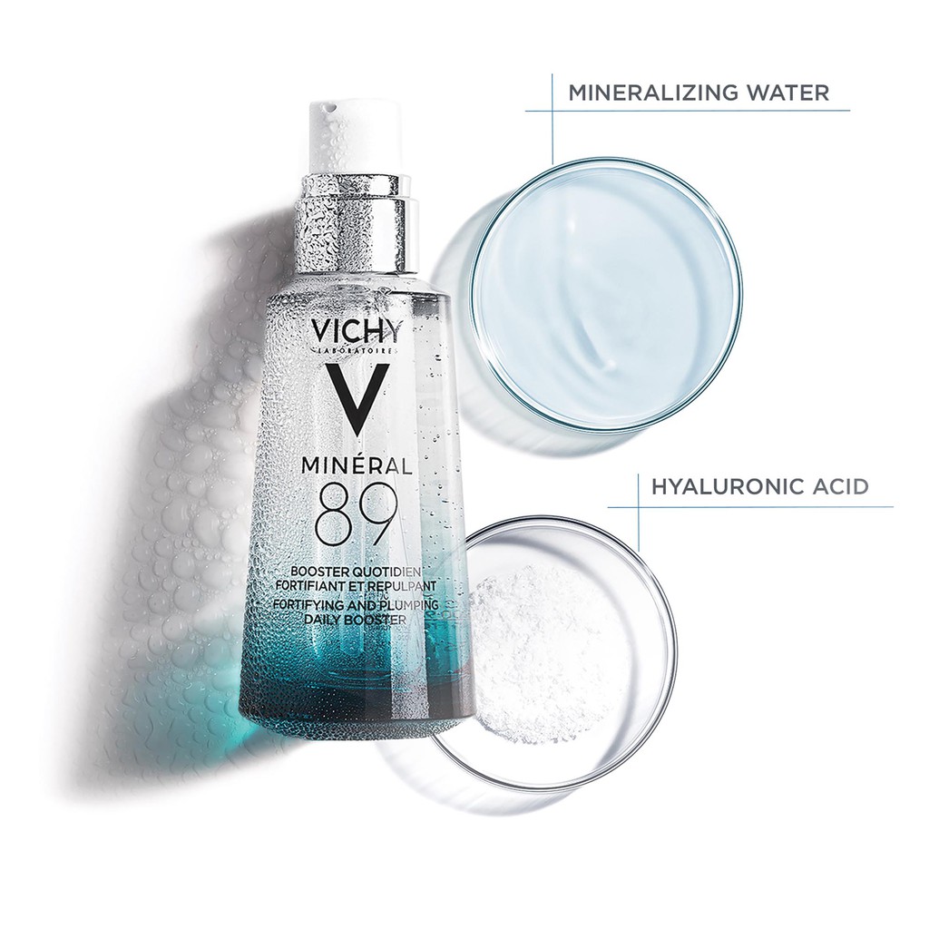 Serum Vichy Mineral 89 Pháp Dưỡng chất giàu khoáng chất phục hồi và bảo vệ da - 50ml