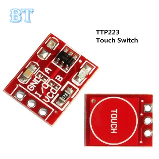 Set 10 Mô Đun Công Tắc Cảm Ứng Arduino TTP223 TTP223B Mini 1 Công Tắc Cảm Ứng TTP223B