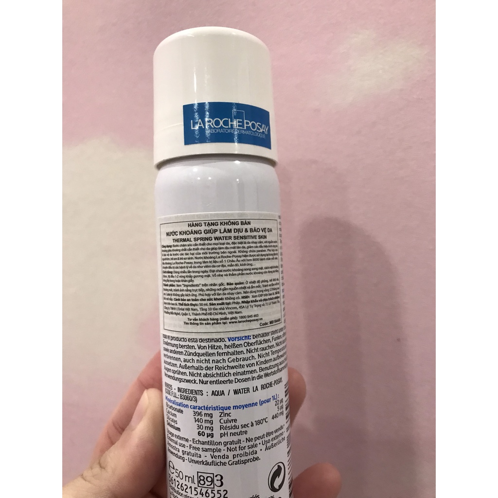 Xịt Khoáng Làm Dịu, Bảo Vệ Da La Roche-Posay Thermal Spring Water 50ML