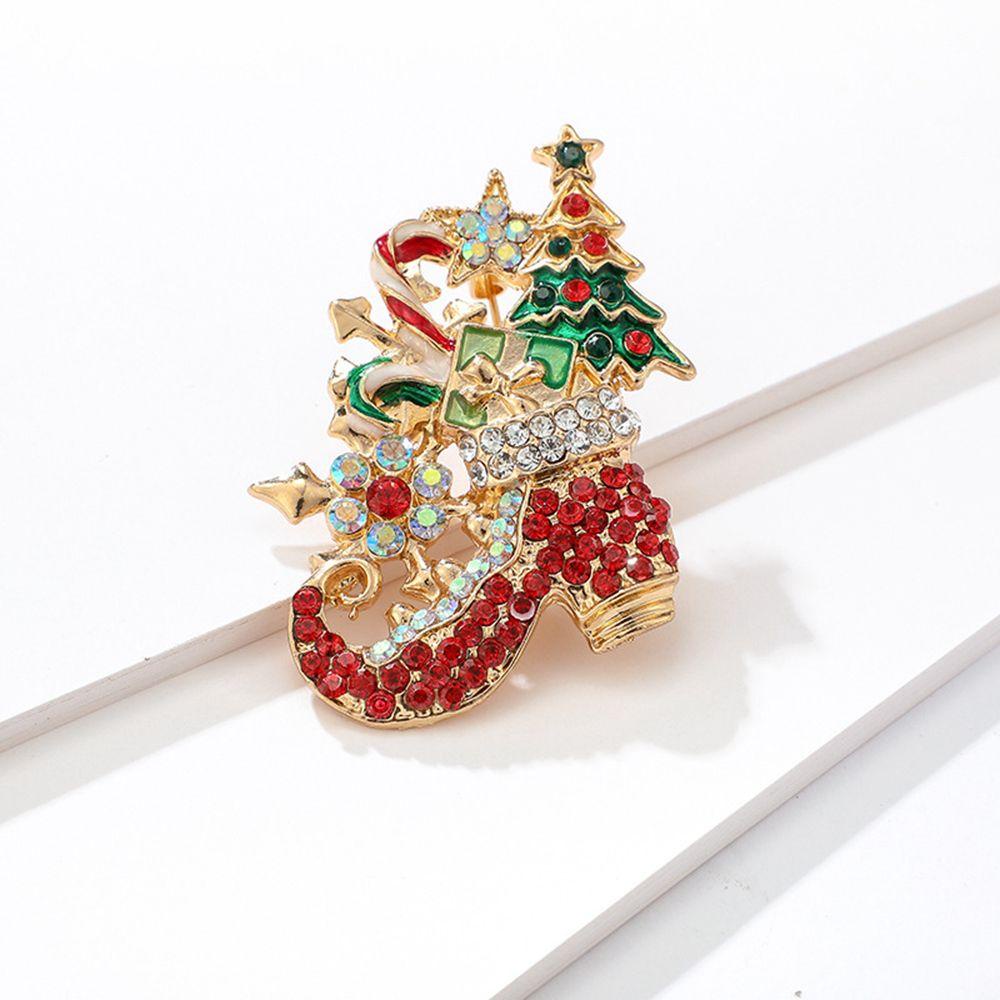 Trâm Cài Áo Chủ Đề Giáng Sinh Năm Mới Dễ Thương Cho Nữ|Ông Già Noel Tuần Lộc