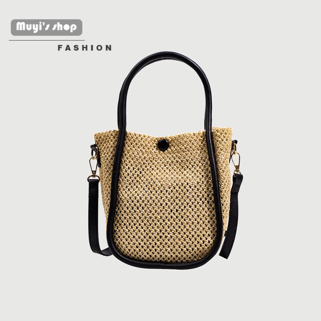 Túi Đeo Vai Bằng Rơm Phong Cách Pháp Thời Trang Mùa Hè 2022