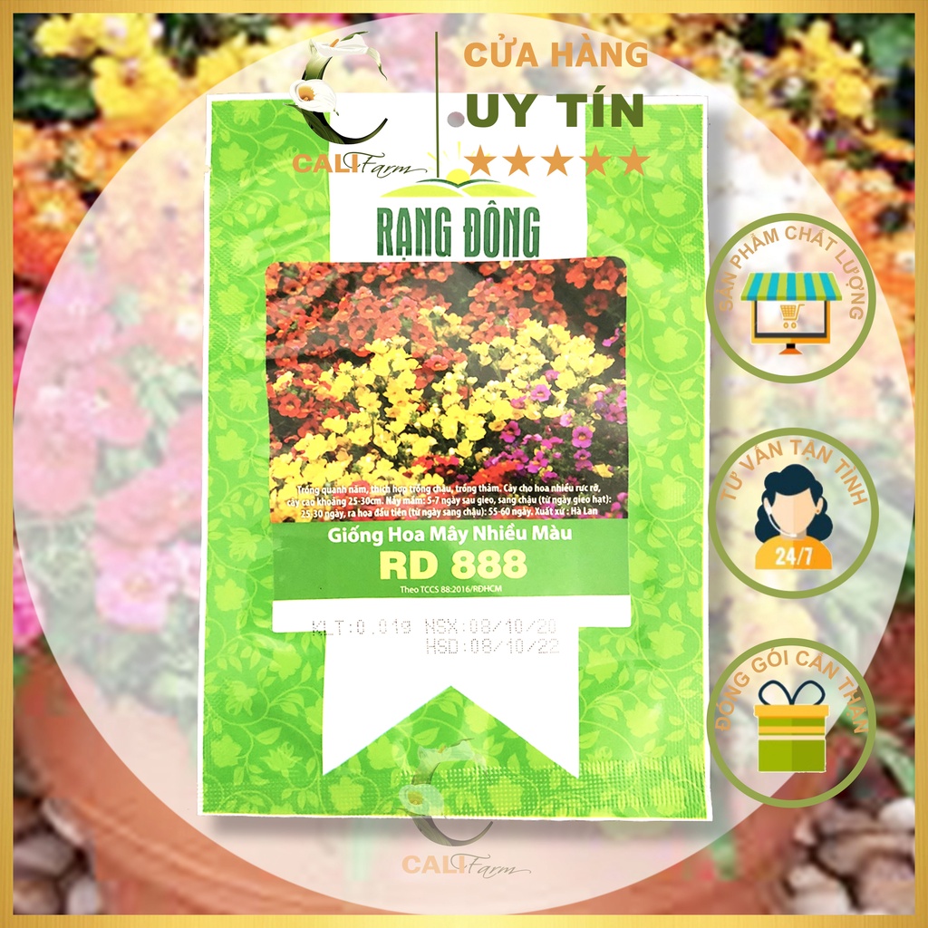 Hạt giống Hoa Mây Nhiều Màu RD 888 (0.01gr)