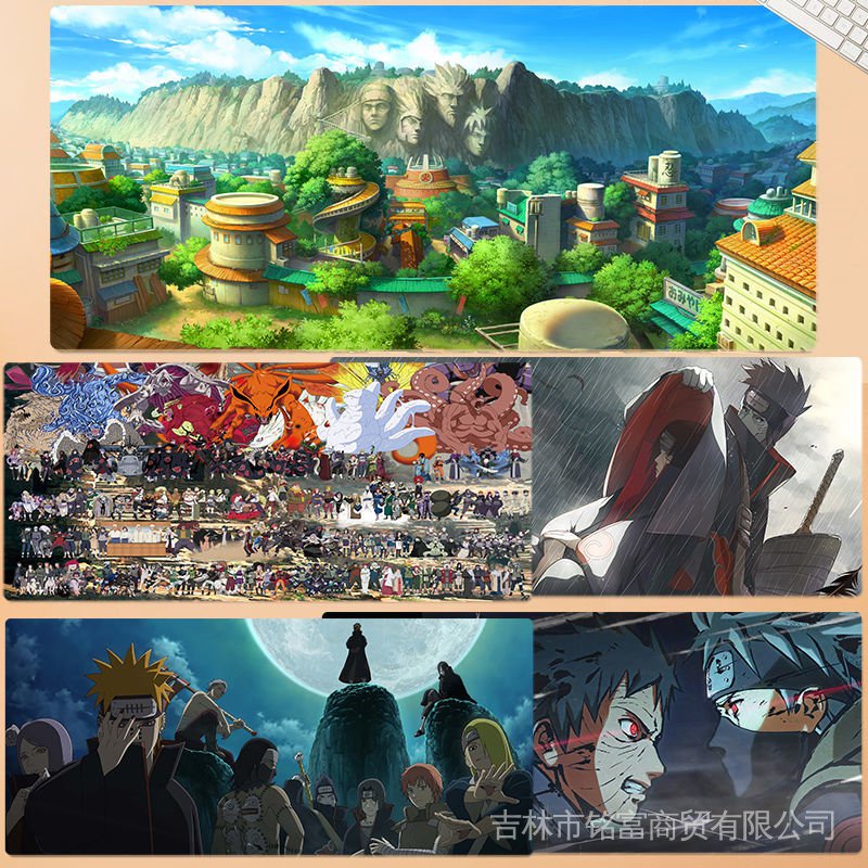 Miếng Lót Chuột Chơi Game In Hình Anime Naruto Sasuke Kakashi Hinada Uchiha Itachi Oversized Dành Cho Học Sinh
