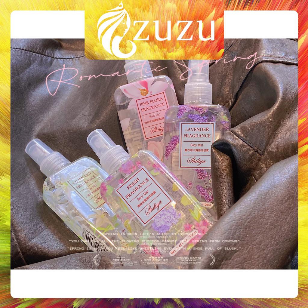 [NH02] Body Mist, Xịt Body SHILIYA NGÀN HOA 100ML Nội Địa Trung Chính Hãng | Thế Giới Skin Care