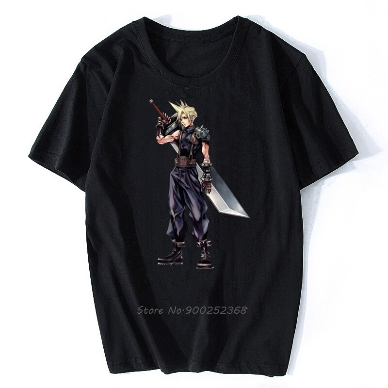 Áo nam Tay Ngắn In Hình Phong Cách Game Final Fantasy Cá Tính