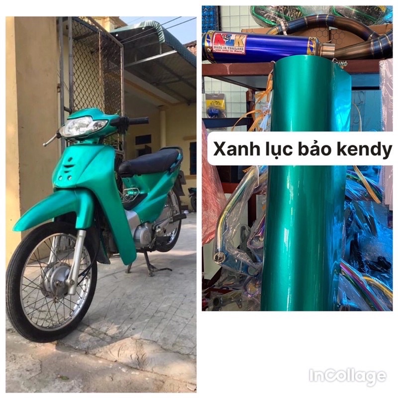 Decal Kendy Xanh Lục Bảo Cao Cấp Trang Trí Ô Tô Xe Máy