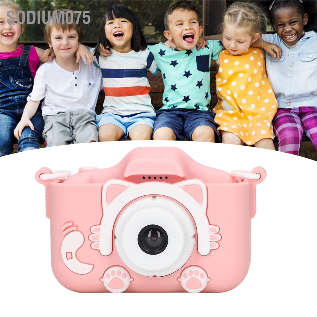 Có thể bán buôn Video Máy ảnh trẻ em bằng silicone Mini đồ chơi có dây đeo cho Sodium075 Hàng giao ngay