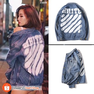 [Yeah1Shop]- Áo khoác Jeans OffWhite 77 (M, L, XL)