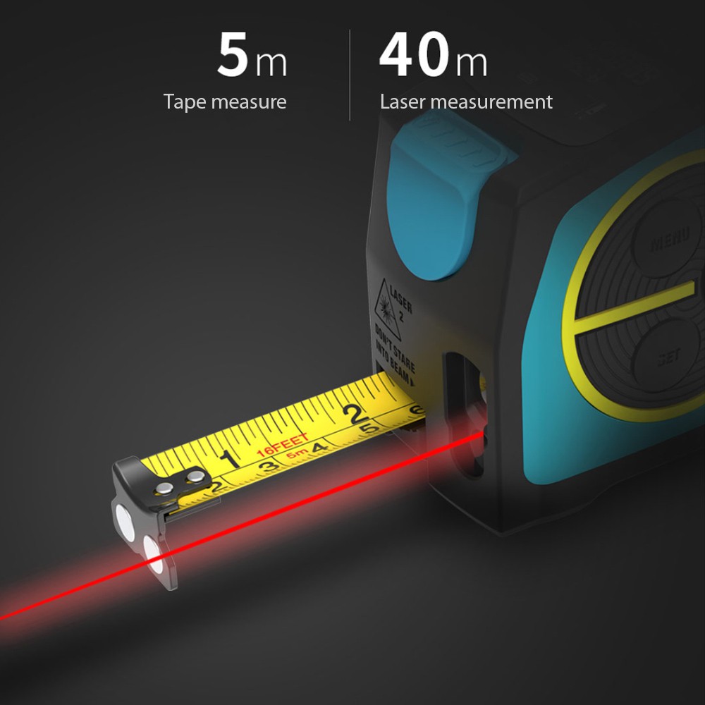 Thước đo khoảng cách cầm tay Xiaomi Youpin MiLESEEY bằng tia laser có thể sạc lại được tiện lợi