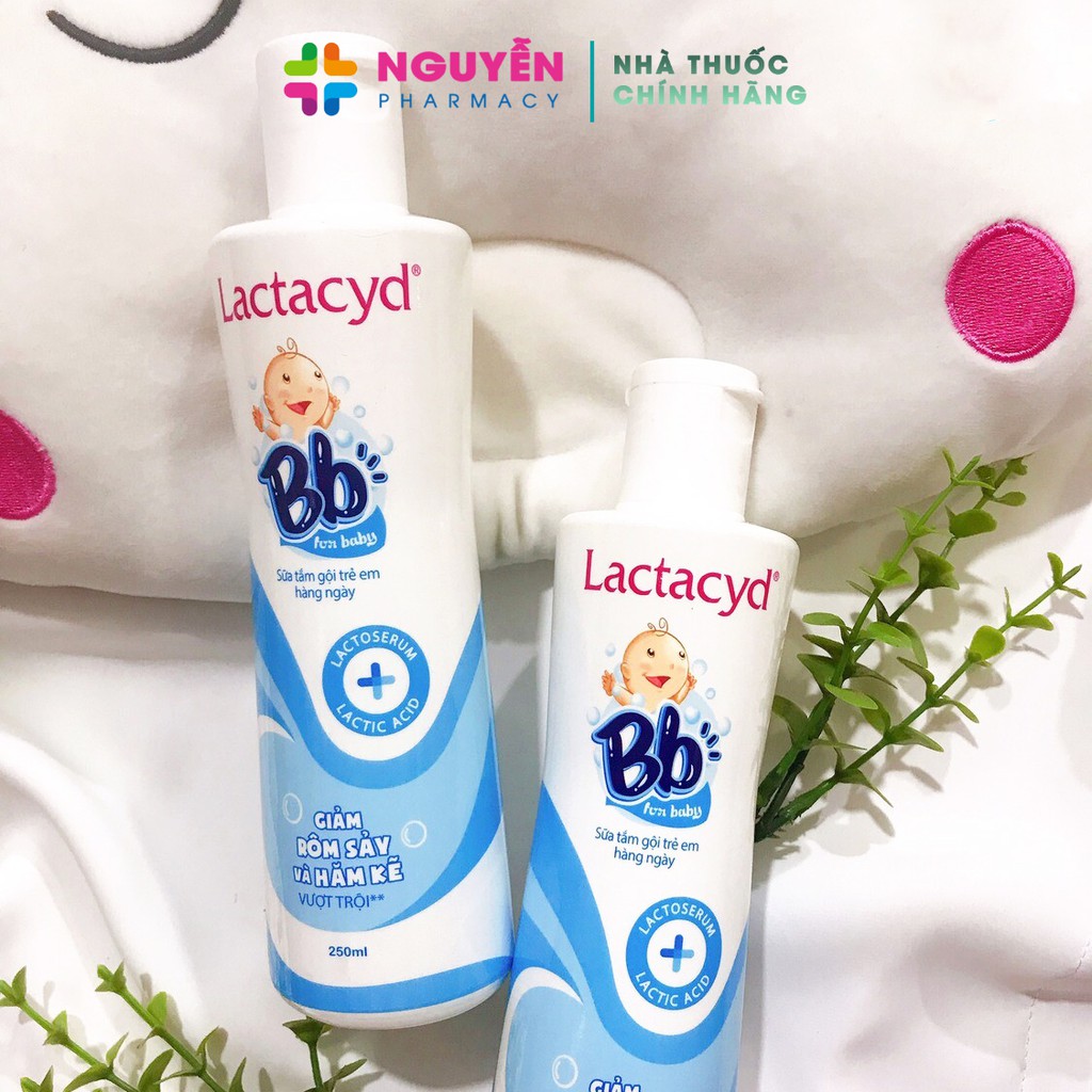 Sữa tắm gội trẻ em Lactacyd - ngừa rôm sảy, hăm kẽ, bảo vệ, nuôi dưỡng da tóc bé