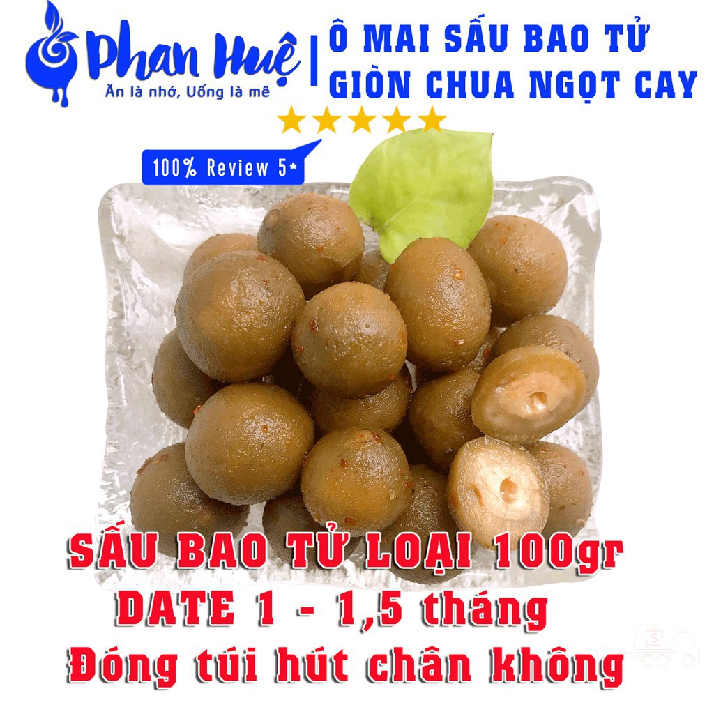 [ Dùng thử ] Ô mai xí muội sấu bao tử giòn chua ngọt cay Phan Huệ đặc biệt, sấu non miền Bắc chọn lọc, đặc sản Hà Nội