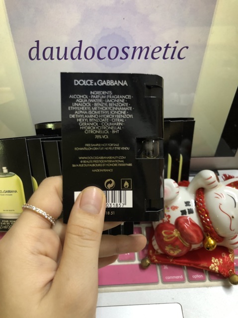 [ vial ] Nước hoa Dolce & Gabbana D&G Pour Homme EDT 1.5ml | BigBuy360 - bigbuy360.vn