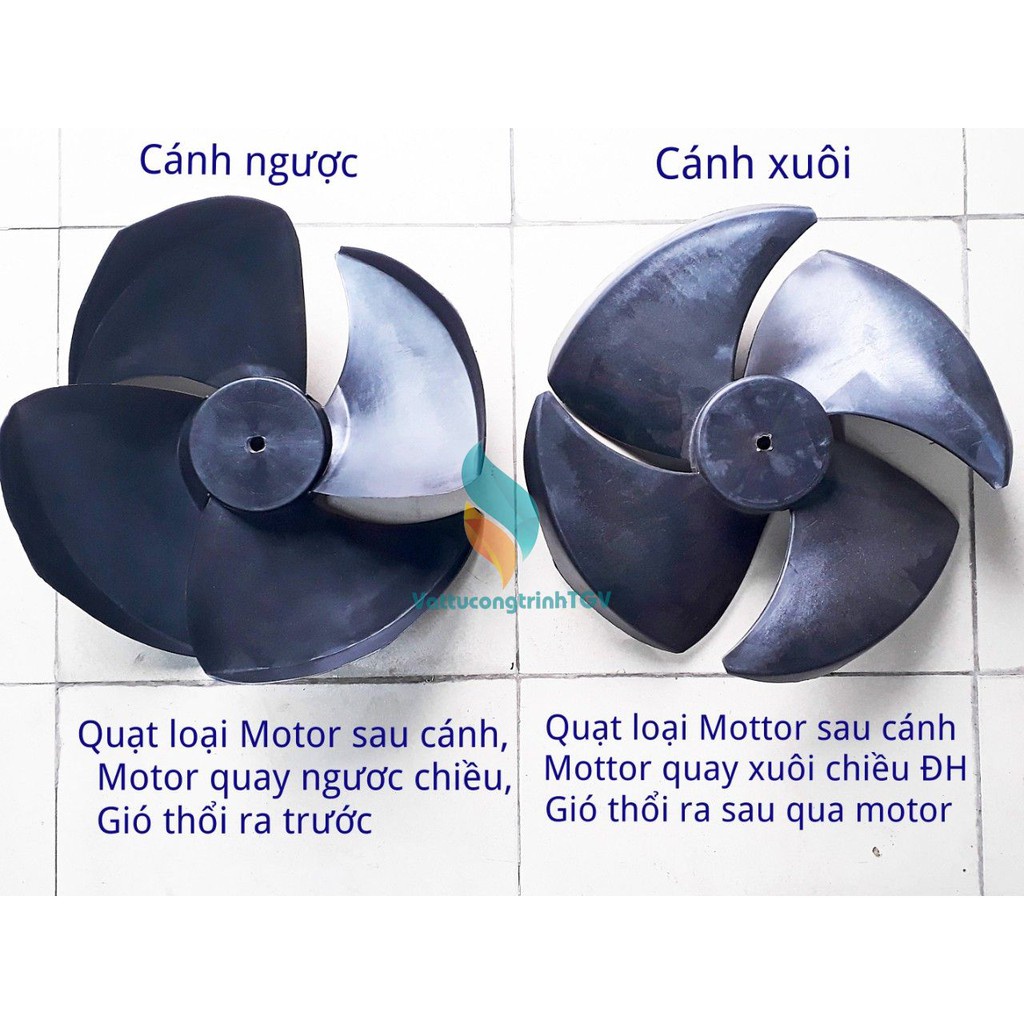 Cánh quạt điều hòa hơi nước cánh thuận cánh ngược