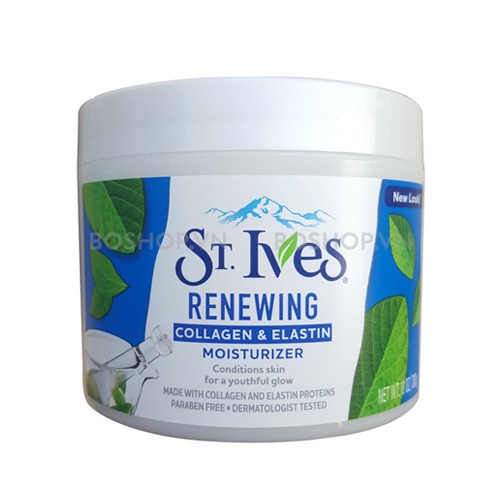 Kem Dưỡng Ẩm St.Ives St.Ives Skin Renewing Collagen & Elastin Moisturizer (283g)