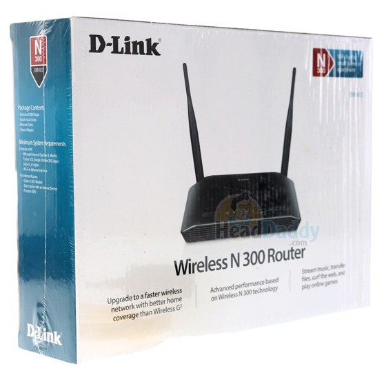 Bộ phát wifi Dlink Dir-612-N300-2 râu
