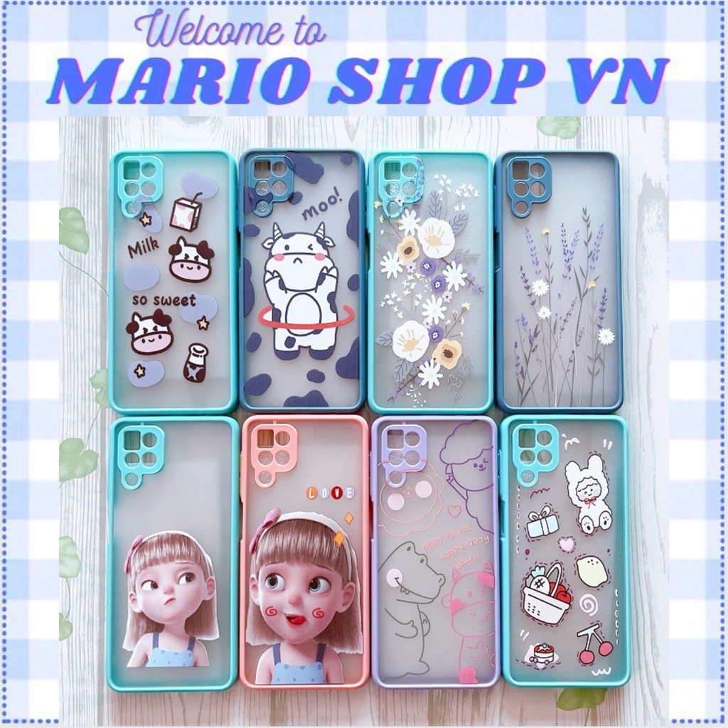 Ốp lưng nhám viền cao su Samsung A12/M12